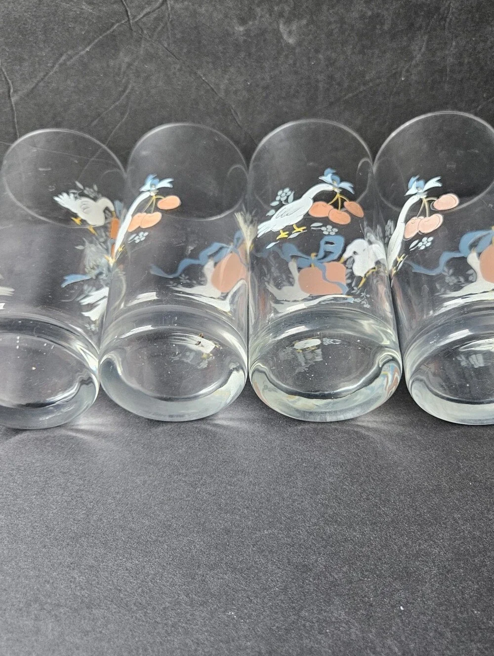 INTERNATIONAL Marmalade Goose 16 Oz Glassware Tumbler Set of 4